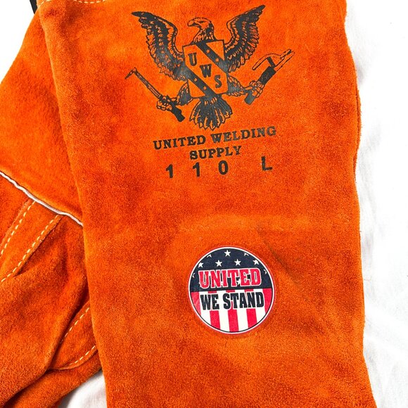 Revco Black Stallion split cowhide united welding supply gloves kevlar 110 L - Picture 3 of 7